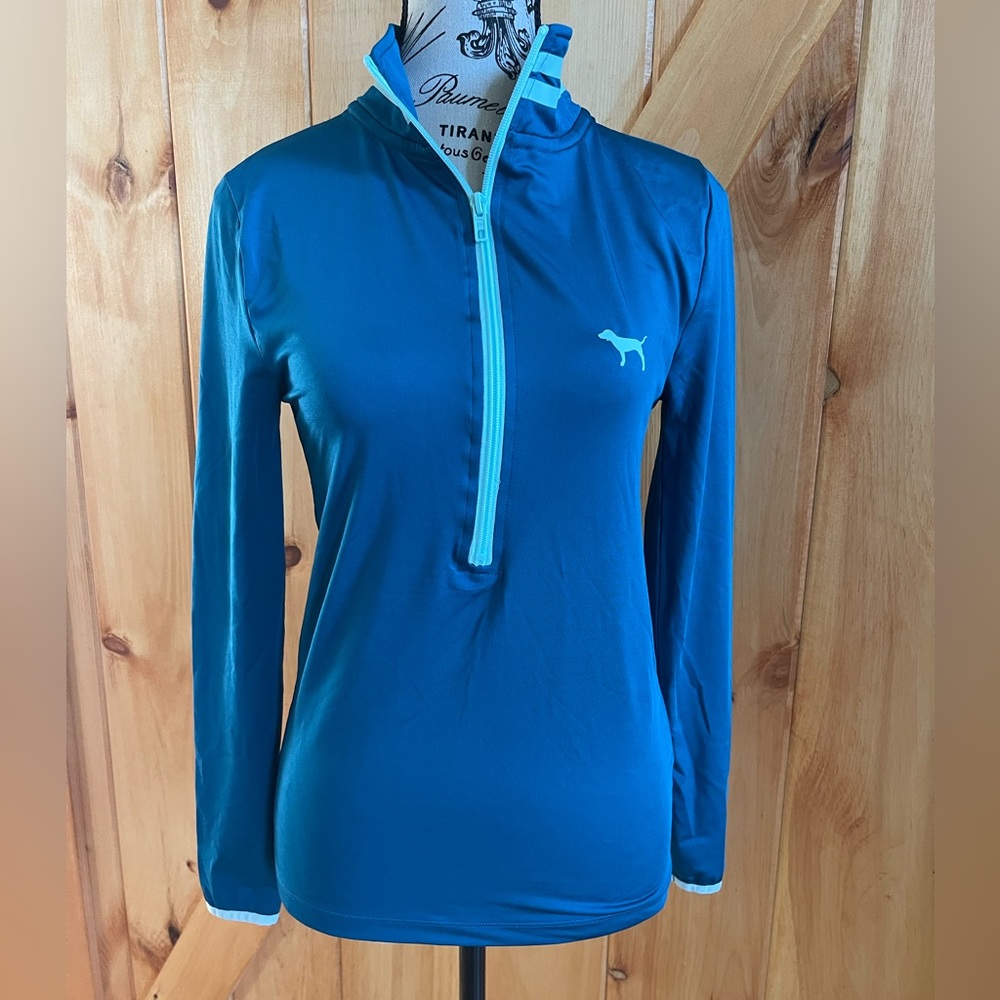 VS PINK Half  Zip Pullover Active Top  - XS